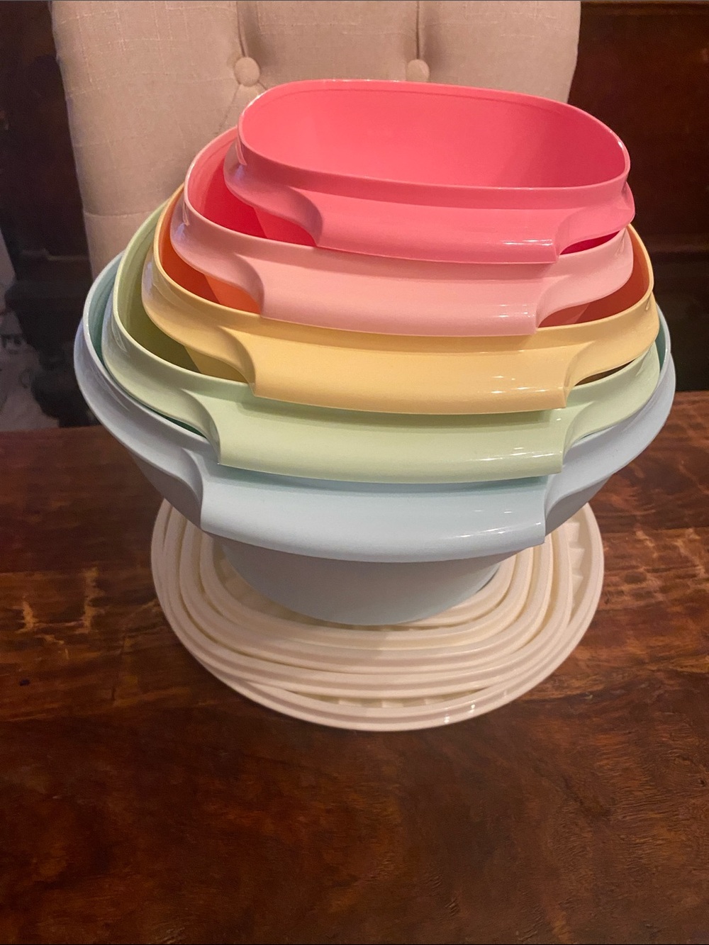 🆕 Tupperware Heritage pastel bowl 10 piece set